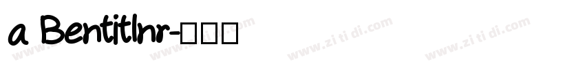 a Bentitlnr字体转换